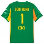 Günstige Fußballtrikots Borussia Dortmund Kobel 1 Torwart 2025-26 Grüne Kurzarm
